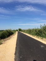 New stretch of the Veloroute du Calavon towards Cavaillon looking almost ready to open