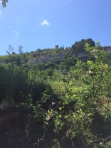 A first view of oppede from the ancient trackway