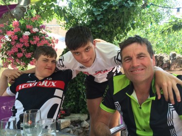 My boys after lunch in Merindol