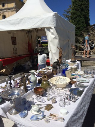 Some of the many brocante stalls filling the streets